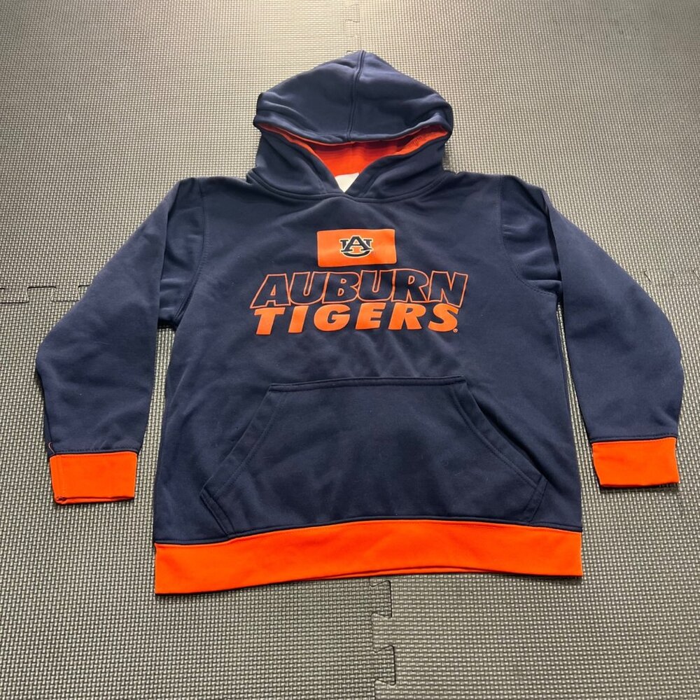 Auburn Tigers Rivalry Threads 91 Youth Hoodie M 8/10 Navy & Orange Cotton Blend